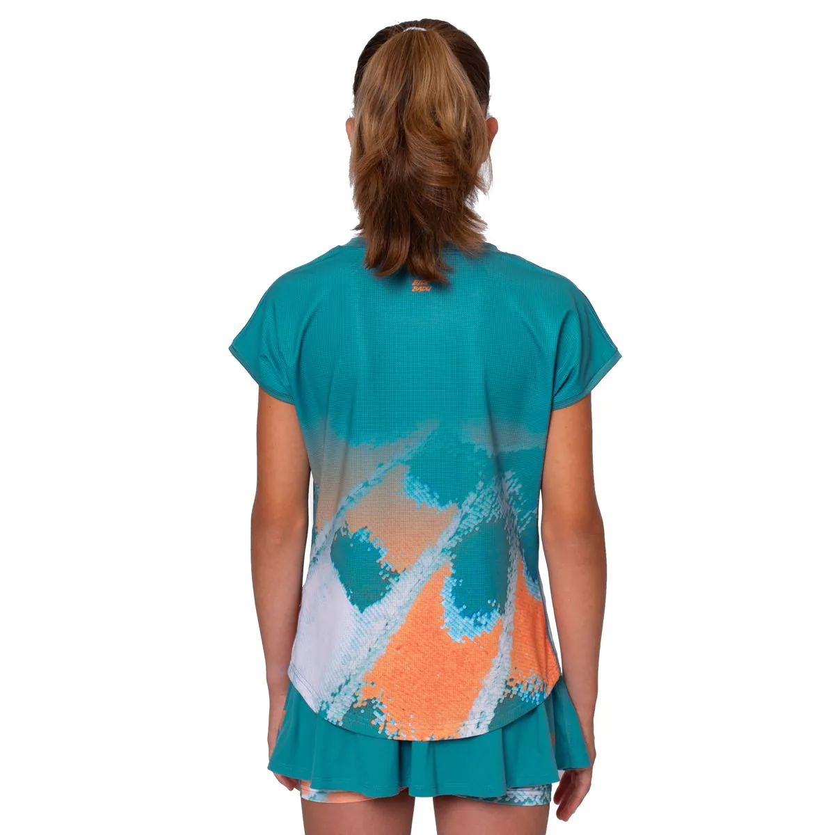 Tricou fete Bidi Badu Melbourne 2025 - petrol/portocaliu [1]