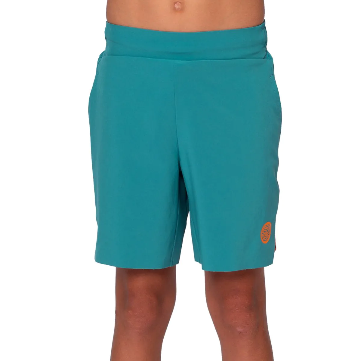 Pantaloni scurti - Sort baieti - Short baieti Bidi Badu Melbourne 2025 - petrol/portocaliu