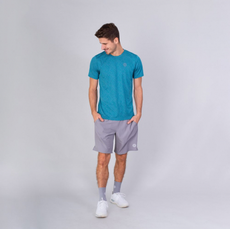 Tricou barbat BIDI BADU Falou Tech - Petrol/Gri [2]