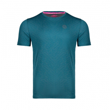 Tricou barbati - Tricou barbat BIDI BADU Falou Tech - Petrol/Gri