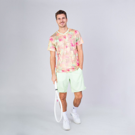 Tricou barbat BIDI BADU Kovu Tech - Mixed/Verde Deschis [2]