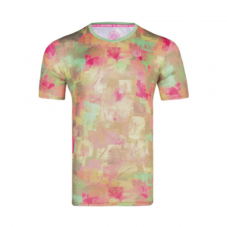 Tricou barbati - Tricou barbat BIDI BADU Kovu Tech - Mixed/Verde Deschis