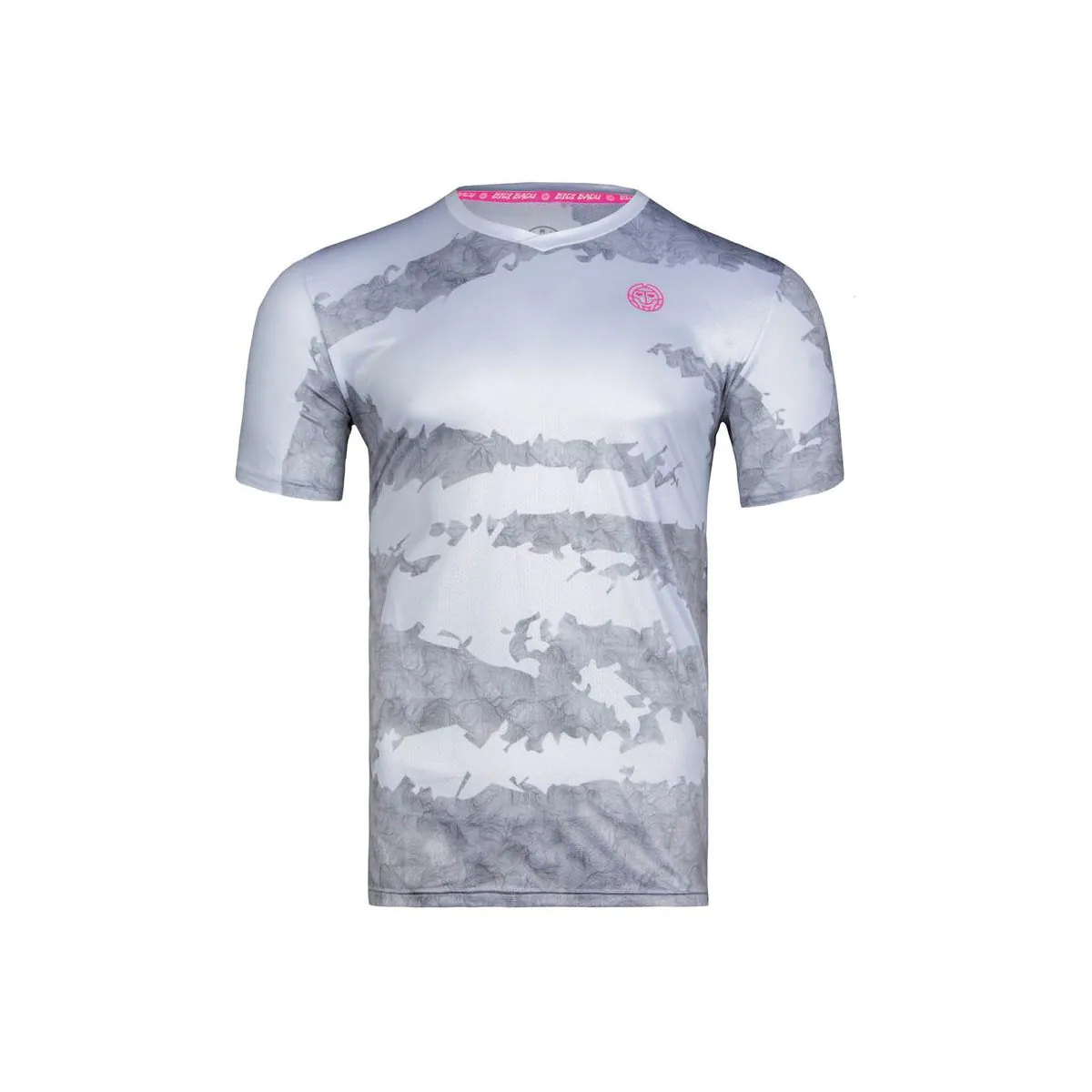 Tricou barbati - Tricou barbat BIDI BADU Kovu Tech - Alb/Gri