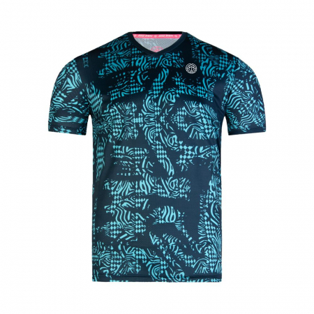 Tricou barbati - Tricou barbat BIDI BADU Madu Tech - Albastru Inchis/Aqua