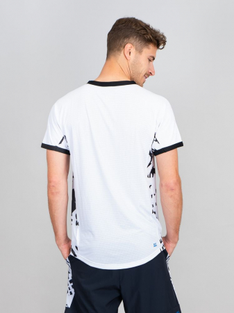 Tricou barbat BIDI BADU Melbourne V-Neck - Alb/Negru [3]