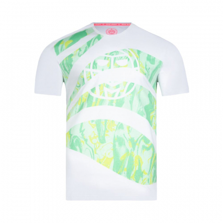 Imbracaminte barbati - Tricou barbat BIDI BADU Nishan Lifestyle - Alb/Menta