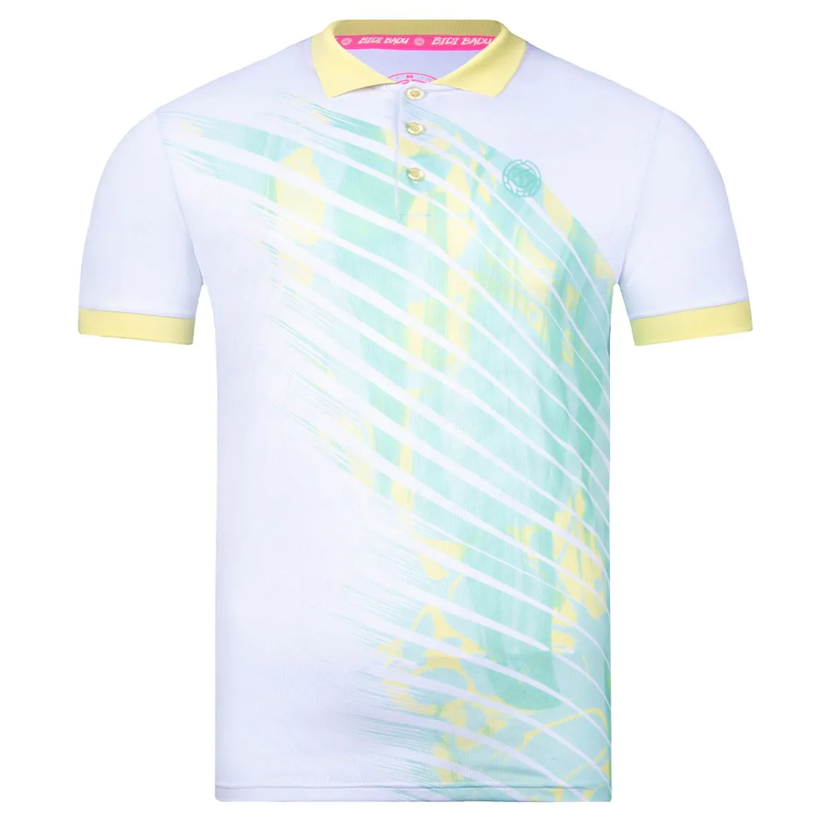 Tricou barbati - Tricou barbat BIDI BADU Yero Tech Polo - Menta/Galben Deschis