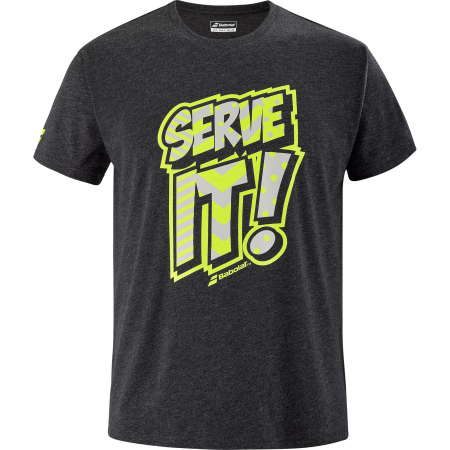 Tricou barbati Babolat Exercise Message  - Negru [1]