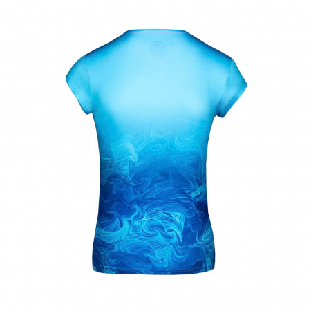 Tricou BIDI BADU Bella 2.0 Tech V-Neck Dama - Albastru Deschis [1]