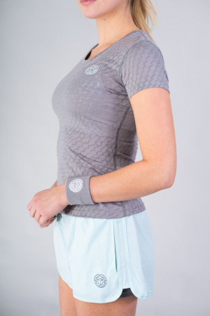 Tricou BIDI BADU Bineta Tech Burnout Dama - Gri [1]