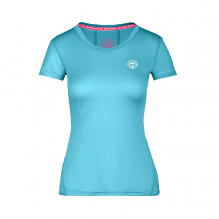 Tricou fete - Tricou BIDI BADU Calla Tech Roundneck Fata - Aqua