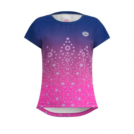 Tricou fete - Tricou BIDI BADU Colortwist Fata - Roz/Albastru Inchis