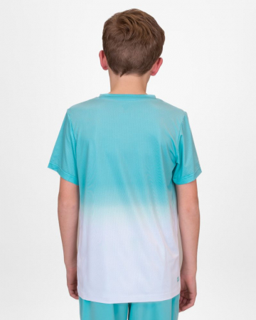 Tricou BIDI BADU Crew Gradiant Baiat - Aqua/Alb [3]