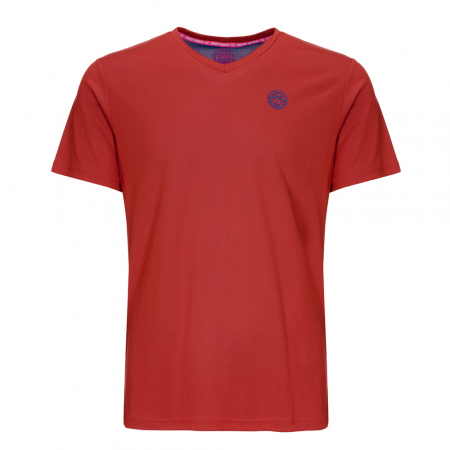 Tricou baieti - Tricou BIDI BADU Evin Tech Round-Neck Baiat - Rosu/Albastru