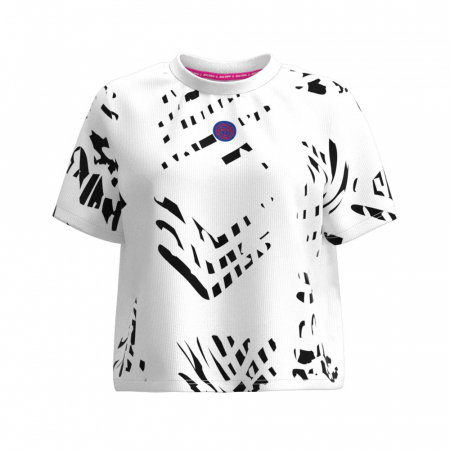 Tricou dama - Tricou BIDI BADU Melbourne Dama - Alb/Negru