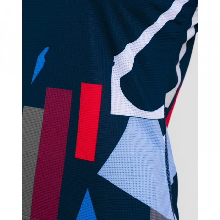 Tricou BIDI BADU New York Capsleeve Dama - Bleumarin/Rosu/Albastru [2]