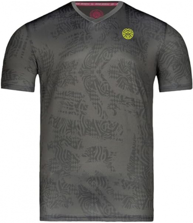 Tricou baieti - Tricou BIDI BADU Owusu Tech Baiat - Gri Inchis