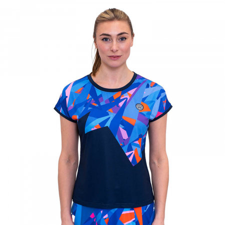 Tricou dama - Tricou BIDI BADU Spike Capsleeve Dama - Bleumarin/Albastru