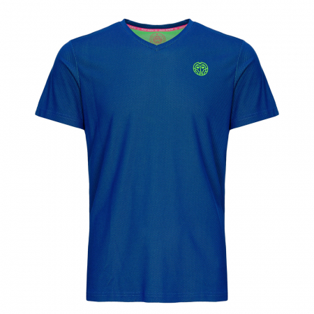 Imbracaminte barbati - Tricou BIDI BADU Ted Tech Barbat - Albastru/Verde