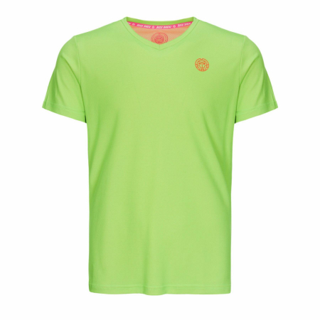 Imbracaminte barbati - Tricou BIDI BADU Ted Tech Barbat - Verde/Portocaliu