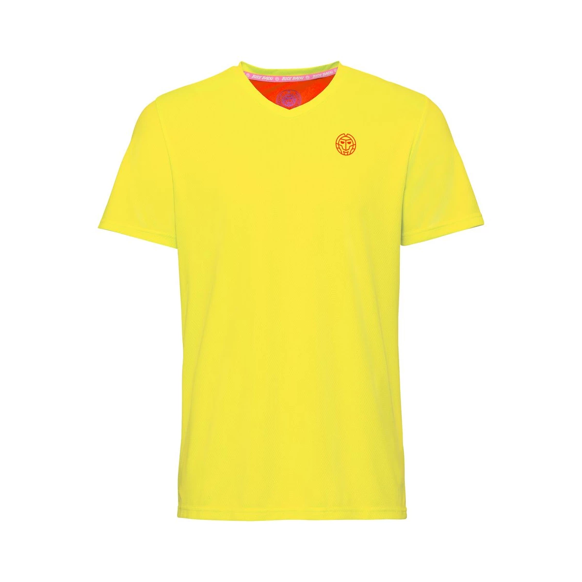 Imbracaminte barbati - Tricou BIDI BADU Ted Tech Barbat - Galben/Rosu