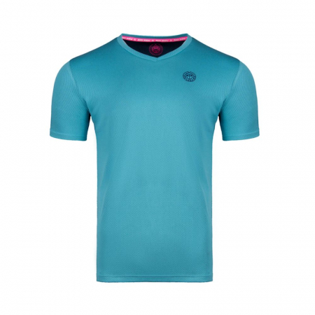 Imbracaminte barbati - Tricou BIDI BADU Ted Tech Barbat - Aqua/Albastru Inchis