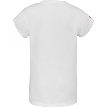 Tricou fete Babolat Exercise - alb/albastru [2]