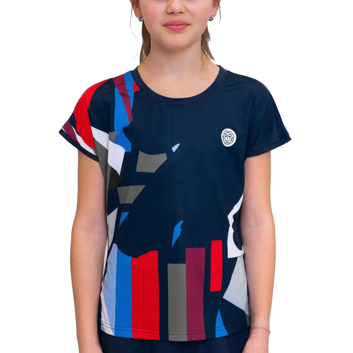 Tricou fete BIDI BADU New York 2024 Capsleeve - Bleumarin/Rosu/Albastru [2]