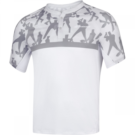 Tricou barbati - Tricou polo barbati Babolat Compete - alb/gri