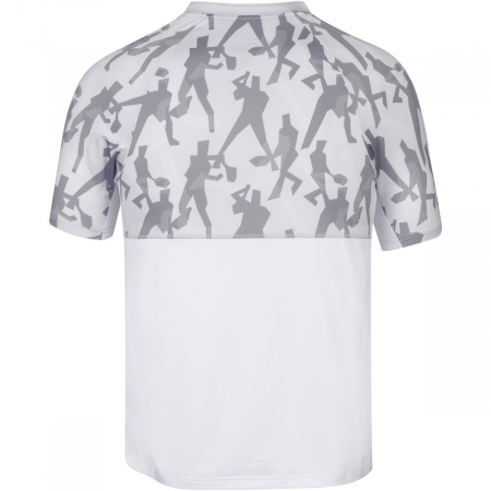 Tricou polo barbati Babolat Compete - alb/gri [1]