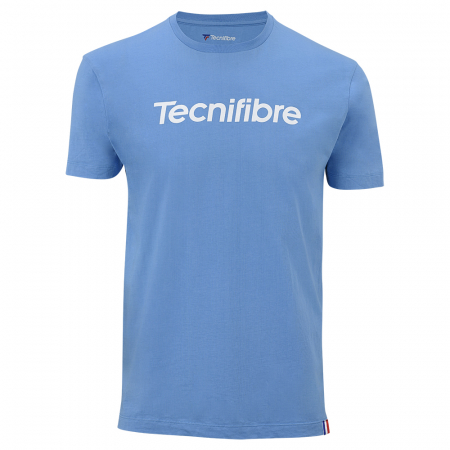 Imbracaminte copii si juniori - Tricou Tecnifibre Team Cotton Azur
