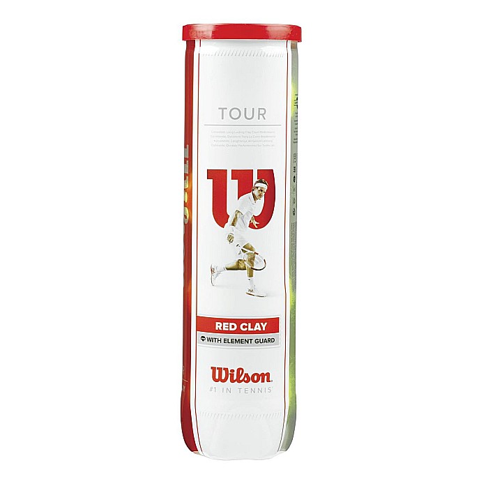 Wilson-Set 4 Mingi Tenis Pentru Zgura Tour Red [1]