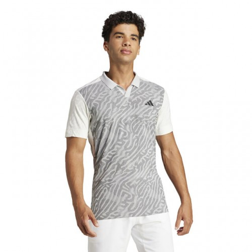 adidas A.O. Pro Airchill Freelift Polo Tricou Tenis Barbati Verde deschis, Gri, Negru [4]