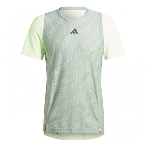 adidas A.O. Pro Mesh Layering Tee Tricou Tenis Barbati Verde deschis, Lime, Negru [1]