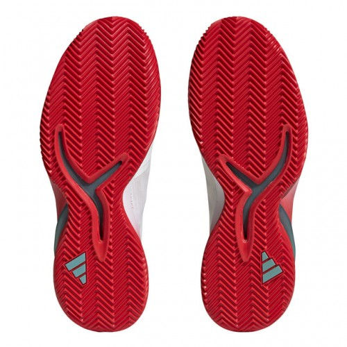 adidas adizero Cybersonic Clay Incaltaminte Tenis Zgura Barbati Alb, Portocaliu, Negru, Albastru [4]