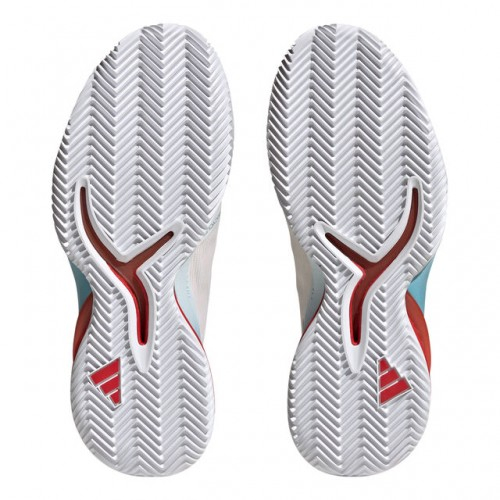 adidas Adizero Cybersonic Clay Incaltaminte Tenis Zgura Femei Alb, Portocaliu, Albastru [4]