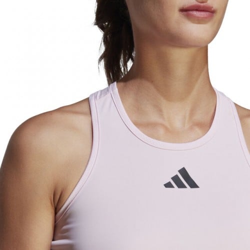 adidas Club Tank Top Maieu Tenis Femei Roz deschis, Negru [5]