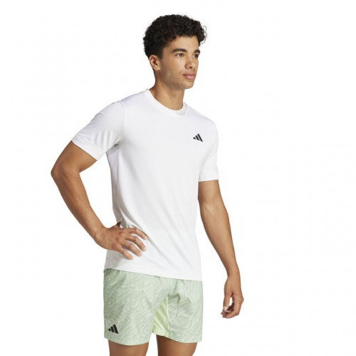 adidas Freelift Tee Tricou Tenis Barbati Alb, Negru [4]
