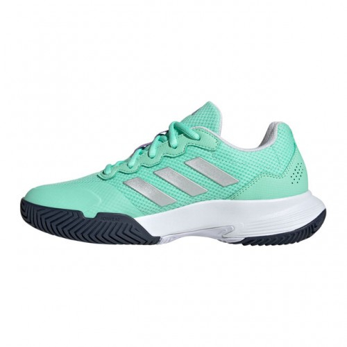 adidas Game Court 2 Clay Incaltaminte Tenis Zgura Femei Verde mint, Argintiu, Violet   călță [2]