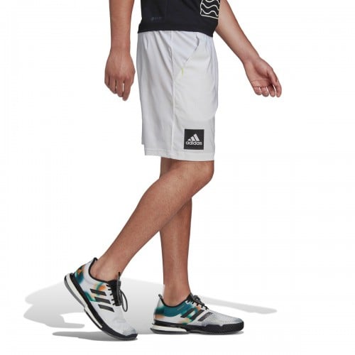 adidas London Ergo 9" Short Tenis Barbati Alb, Negru [5]