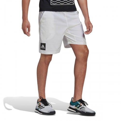 adidas London Ergo 9" Short Tenis Barbati Alb, Negru [2]