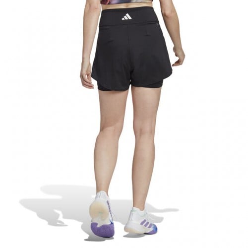 adidas Melbourne Match Short Pantaloni Scurti Tenis Femei Negru, Alb [9]