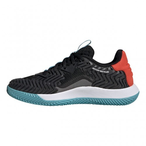 adidas SoleMatch Control Clay Incaltaminte Tenis Zgura Barbati Negru, Argintiu, Portocaliu, Albastru [2]