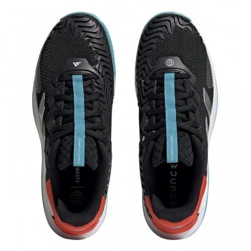 adidas SoleMatch Control Clay Incaltaminte Tenis Zgura Barbati Negru, Argintiu, Portocaliu, Albastru [3]
