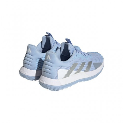 adidas SoleMatch Control Clay Incaltaminte Tenis Zgura Femei Albastru deschis, Argintiu, Alb [5]