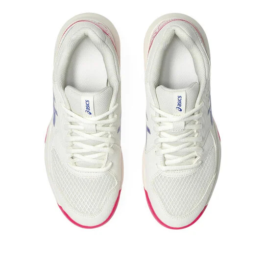 Asics Gel-Dedicate 8 Clay Incaltaminte Tenis Zgura Femei Alb, Roz berry, Albastru [3]