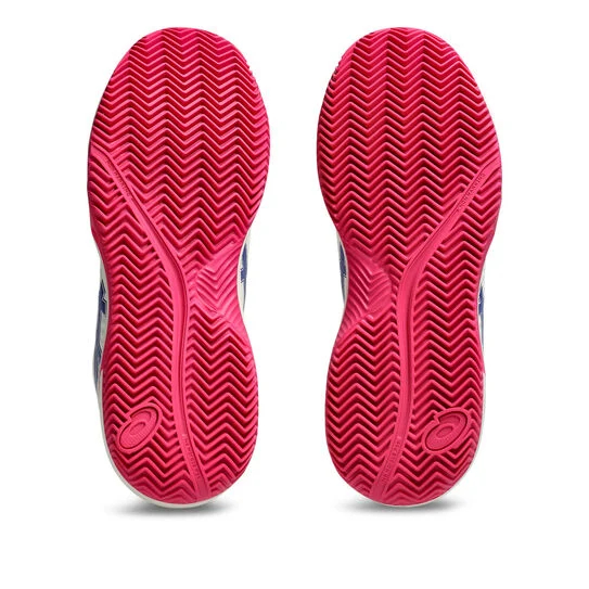 Asics Gel-Dedicate 8 Clay Incaltaminte Tenis Zgura Femei Alb, Roz berry, Albastru [4]