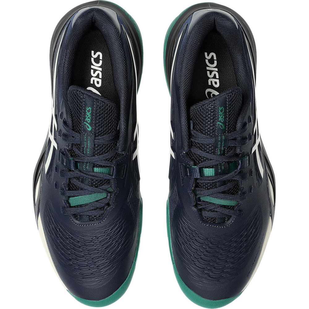 Asics Gel-Resolution X All Court Incaltaminte Tenis Barbati Bleumarin, Crem, Verde [5]