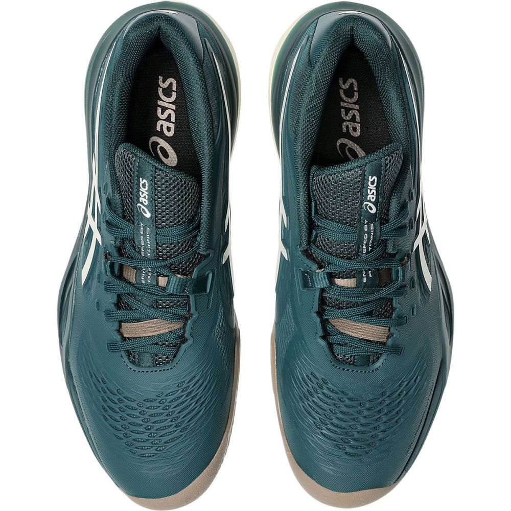 Asics Gel-Resolution X Clay Incaltaminte Tenis Zgura Barbati Verde inchis, Verde deschis, Bej [5]