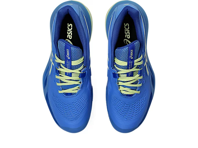 Asics Gel-Resolution X Clay Incaltaminte Tenis Zgura Femei Albastru, Verde lime [5]